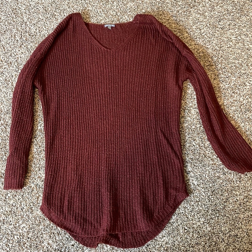 Rust red sweater. Charlotte Russe. Size medium- fits like a small